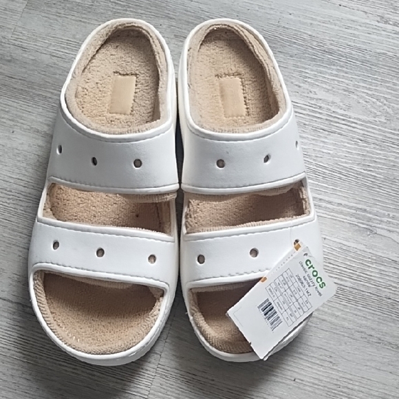 Crocs Women's White Sandals - Picture 1 of 5